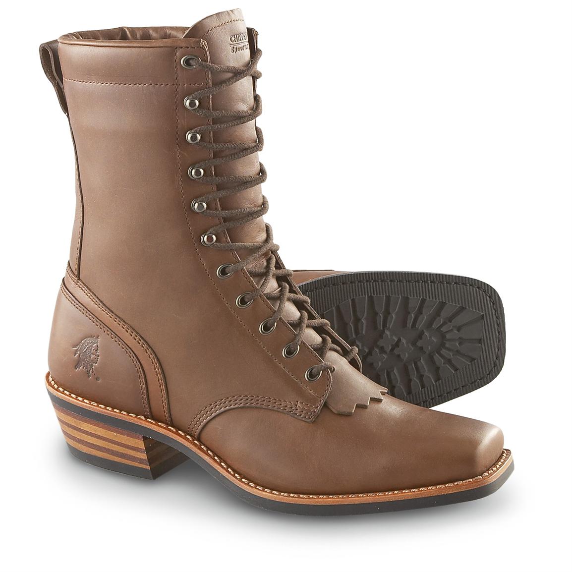 chippewa square toe boots