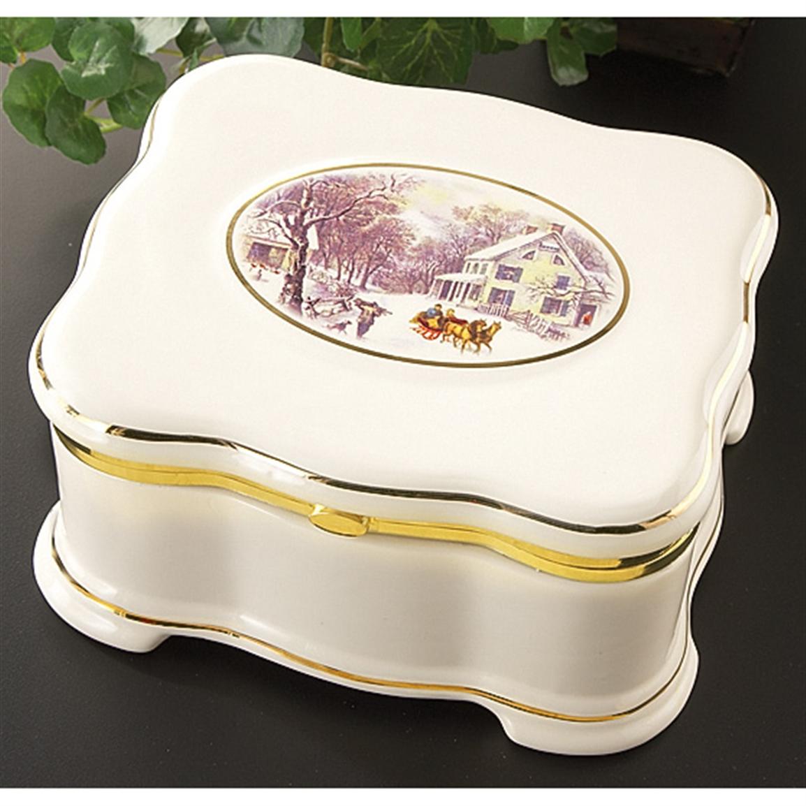 Mr. Christmas® Porcelain Symphonium Music Box 165298, Musical