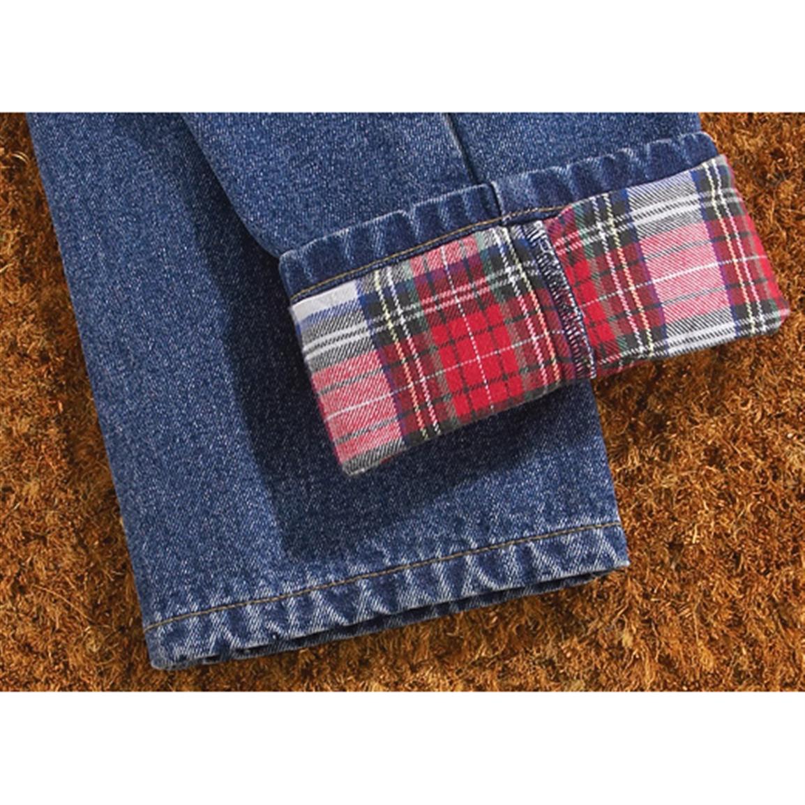 flannel lined jeans womens