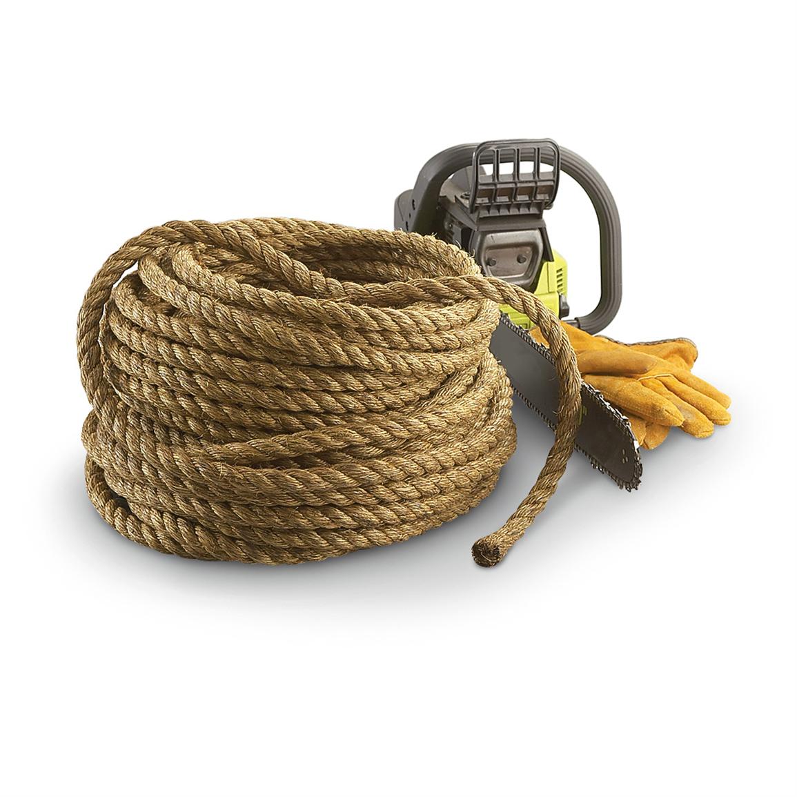100' of New U.S. Military Hemp Rope 165748, Parachute Cord & Ropes at Sportsman's Guide