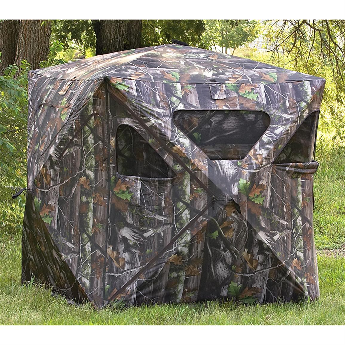 Deluxe 5 - hub Ground Blind, Next Camo® - 165825, Ground Blinds at ...