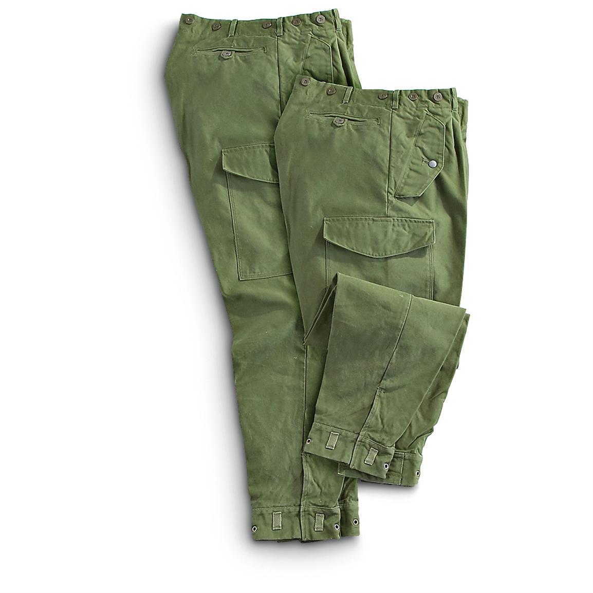 military color track pants