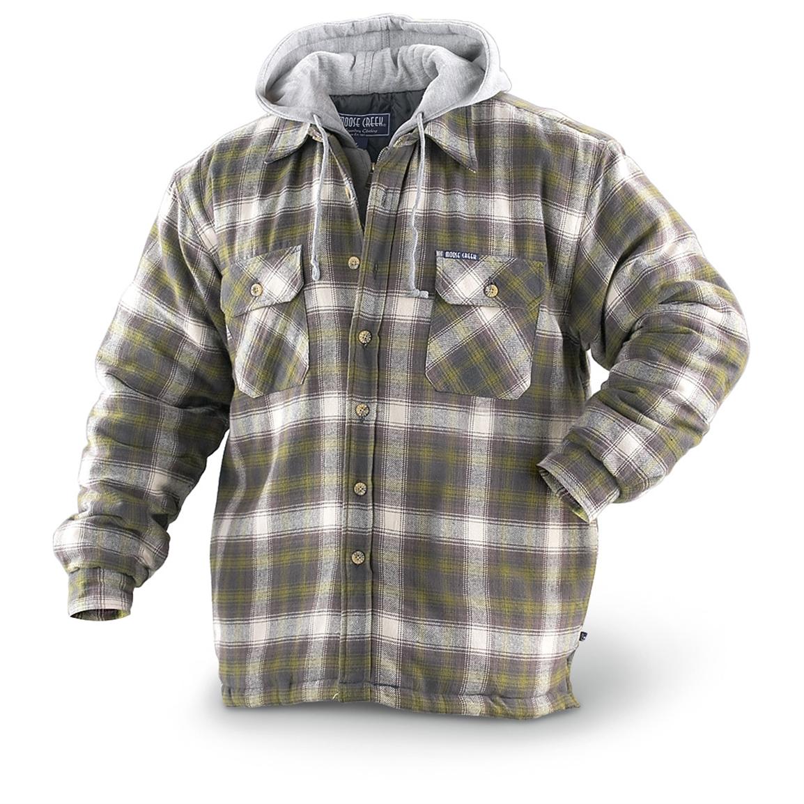 Moose Creek® Dakota Hooded Shirt Jacket - 166104, Insulated Jackets ...