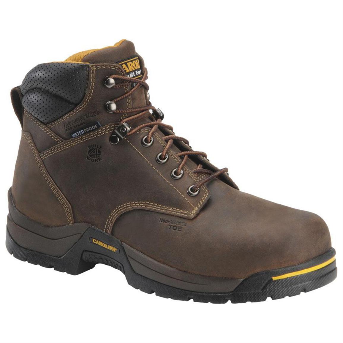 Men's Carolina® 6" Waterproof 400-gram Thinsulate Ultra Insulation Broad Toe Boots
