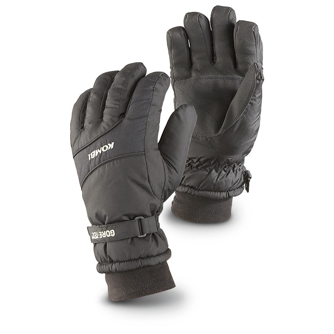 Kombi® GORE TEX® Gloves, Black 166312, Gloves & Mittens at