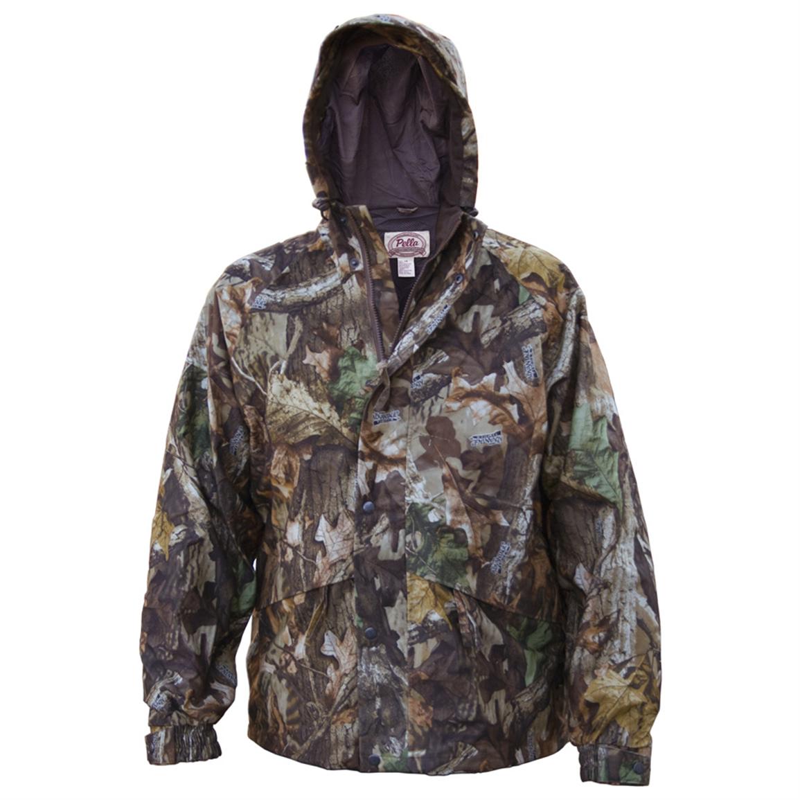 Men's Pella® Camouflage Packable Rain Jacket - 166596, Camo Rain Gear ...