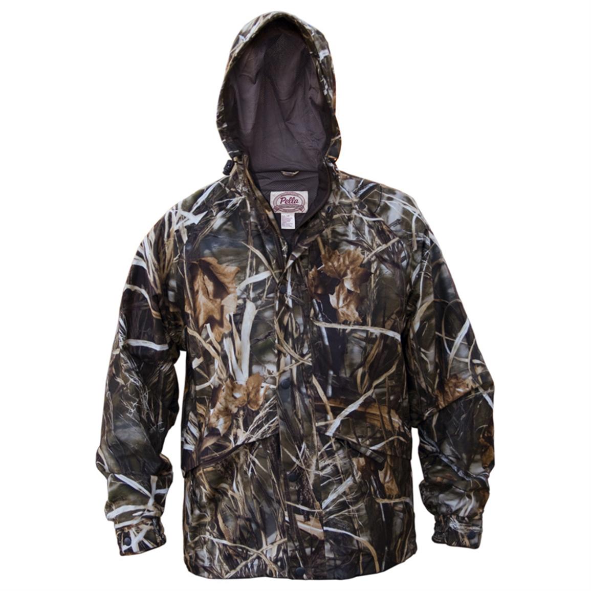 Men's Pella® Camouflage Packable Rain Jacket 166596, Camo Rain Gear