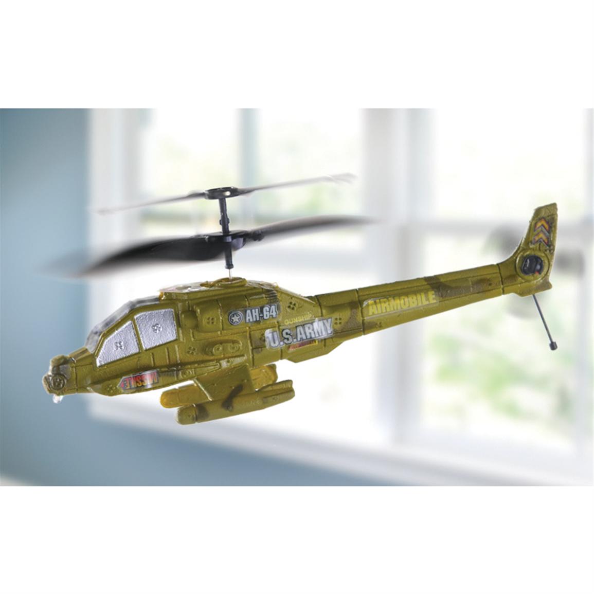 Radio Controlled U.S. Army Apache Falcon Helicopter - 166662, Remote 