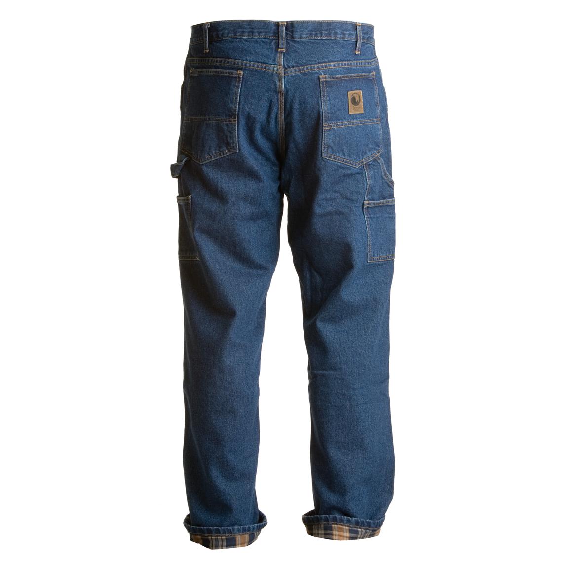 Men's Berne® Flannel - lined Carpenter Jeans - 226884, Jeans & Pants at ...