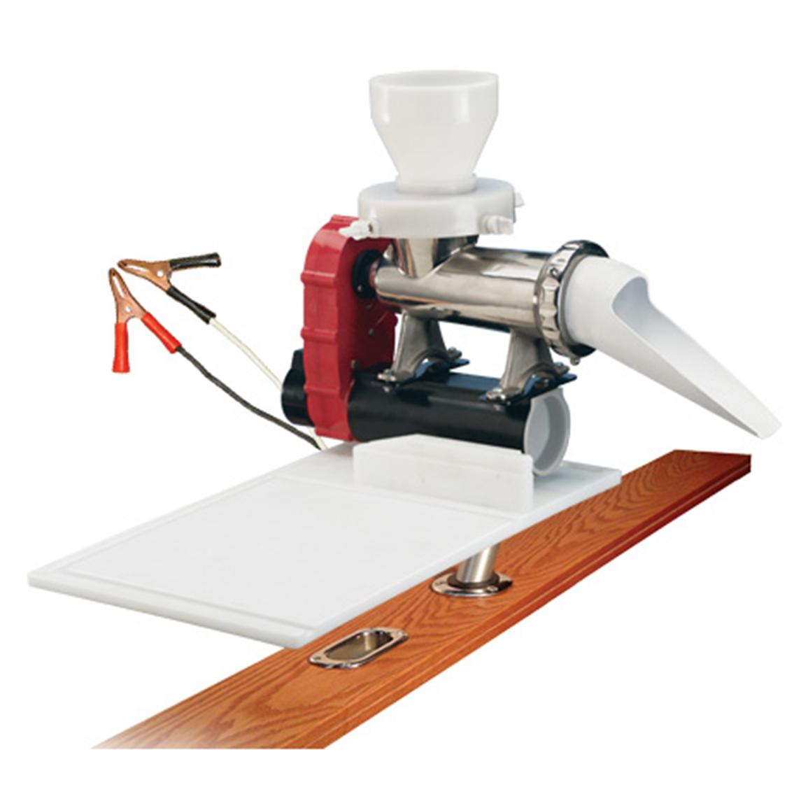 Weston Gear® 12 volt Chum Grinder with Cutting Board 166944, Fillet