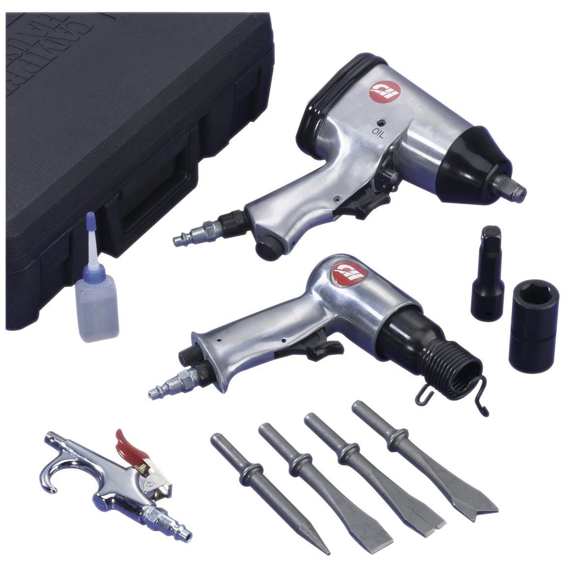 Campbell Hausfeld® 15 - Pc. Impact Wrench / Air Chisel Kit - 167138, Air  Tools at Sportsman's Guide