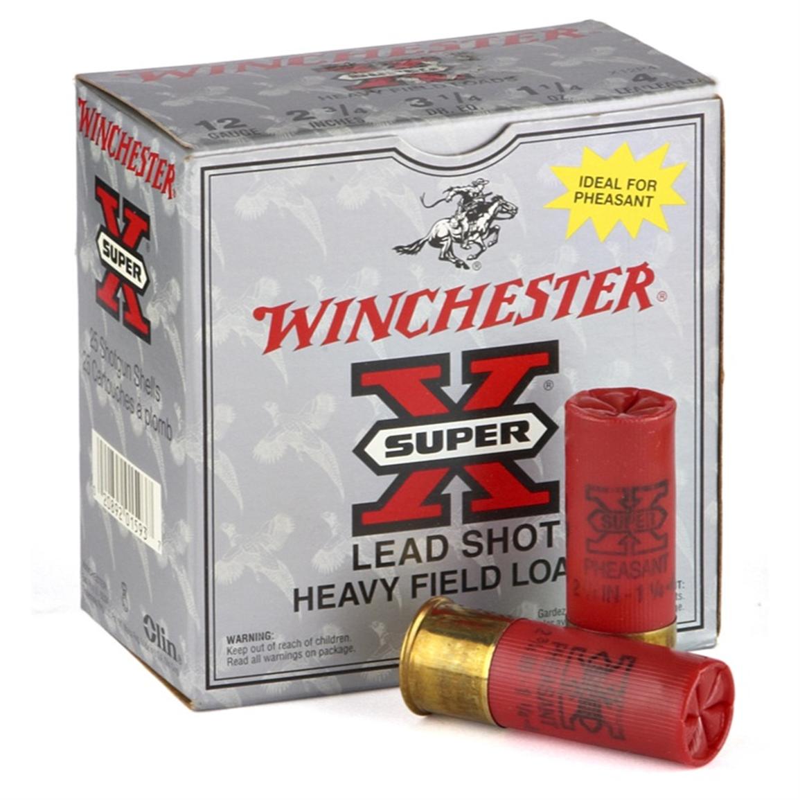 25 rounds Winchester® Super-X 12-gauge High Brass Heavy Field Loads