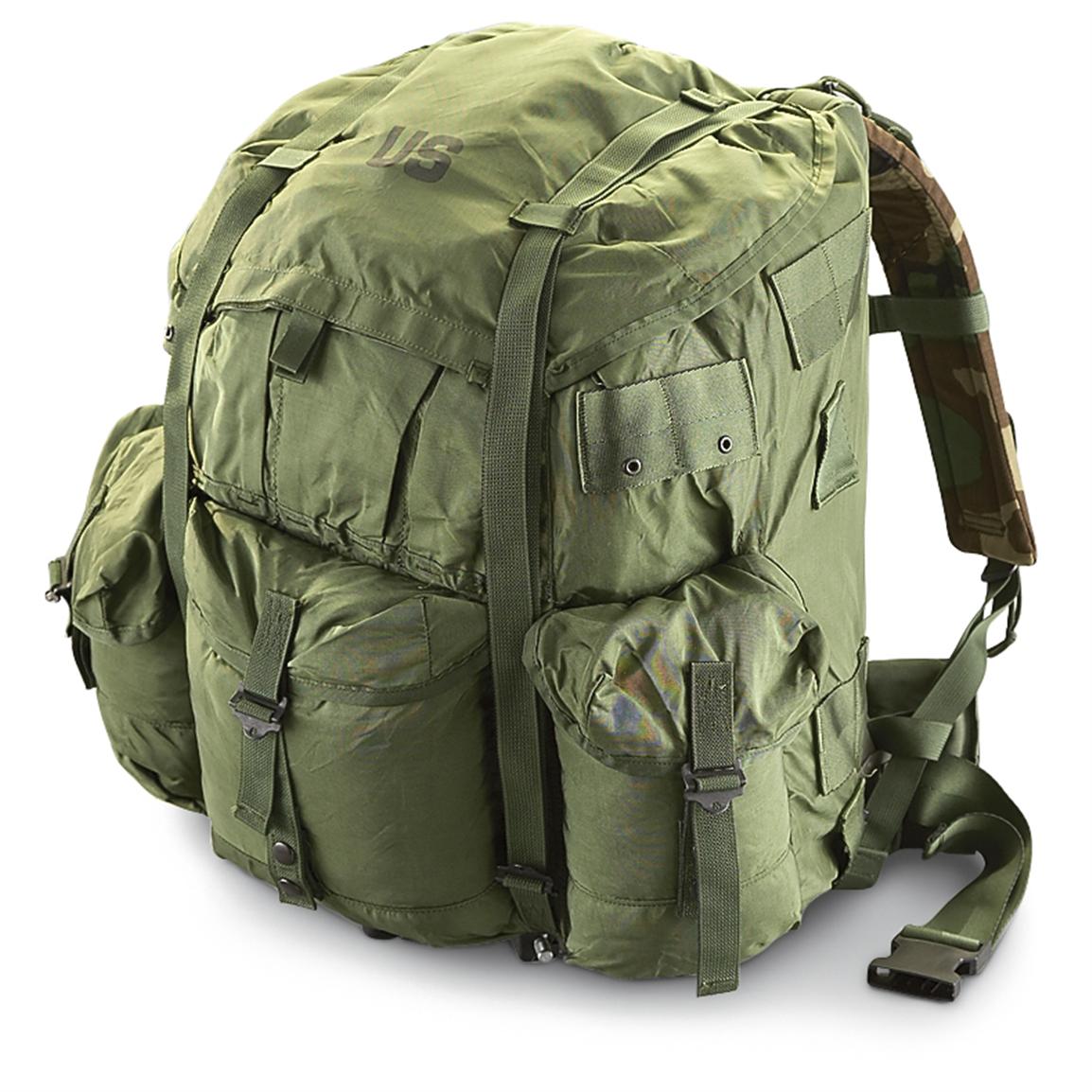 New U.S. Military Large A.L.I.C.E. Pack with Metal Frame, Camo - 167398 ...