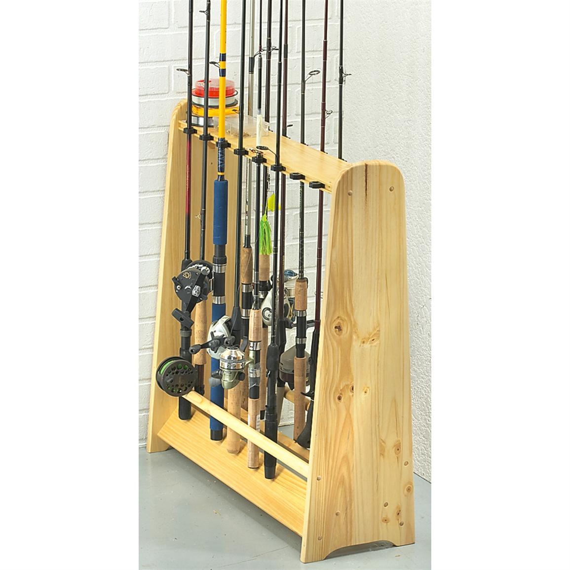 16 - rod Fishing Rack - 167626, Fishing Rod Racks at Sportsman's Guide