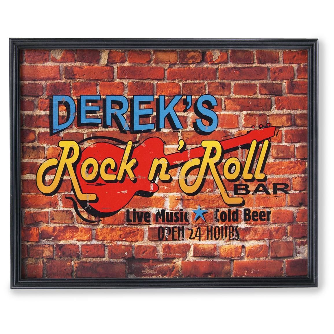 Personal Creations® Rock n Roll Bar Canvas, Unframed 167806, Wall Art