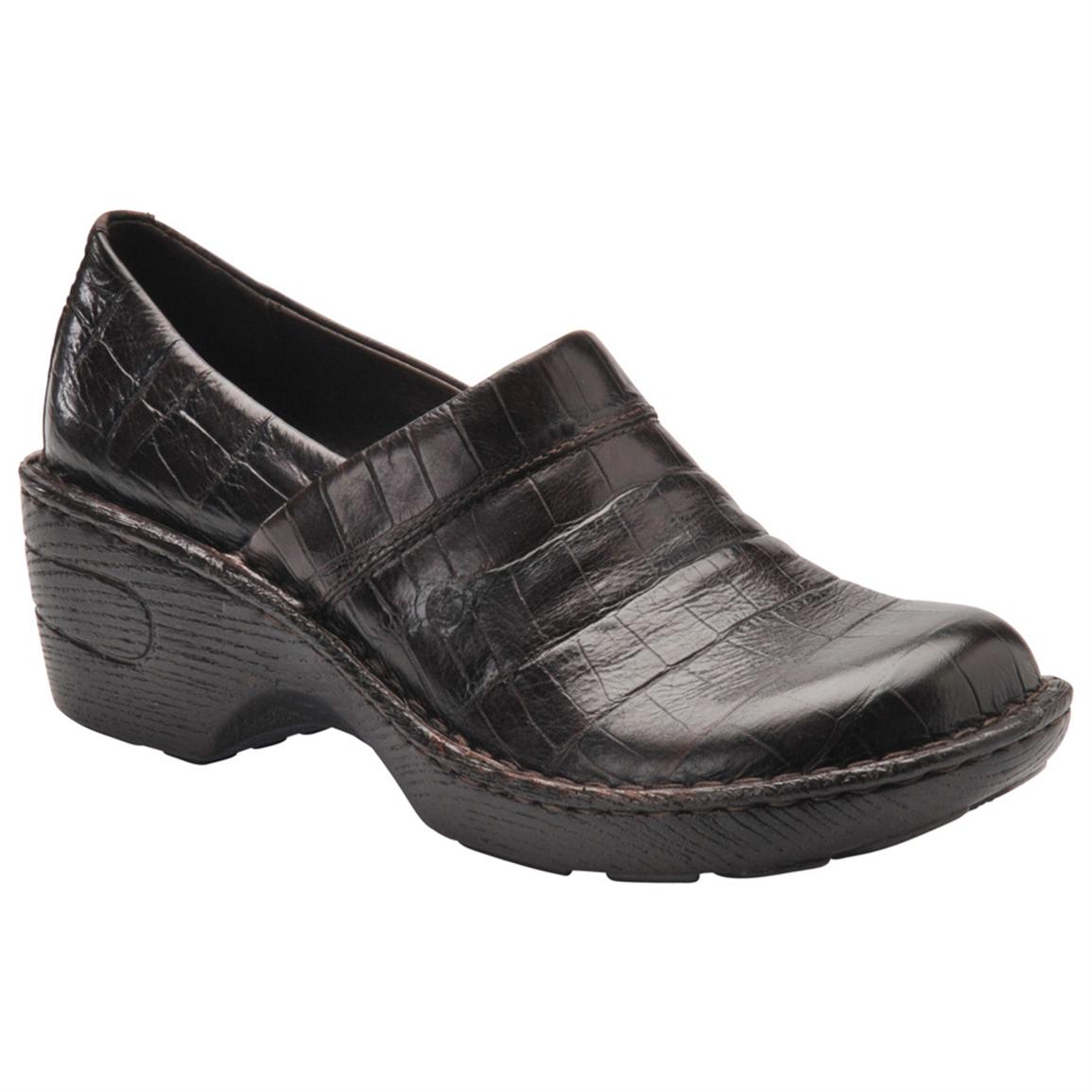 Women's Born® Croc - Print Toby Shoes, Dark Brown - 168257, Casual ...