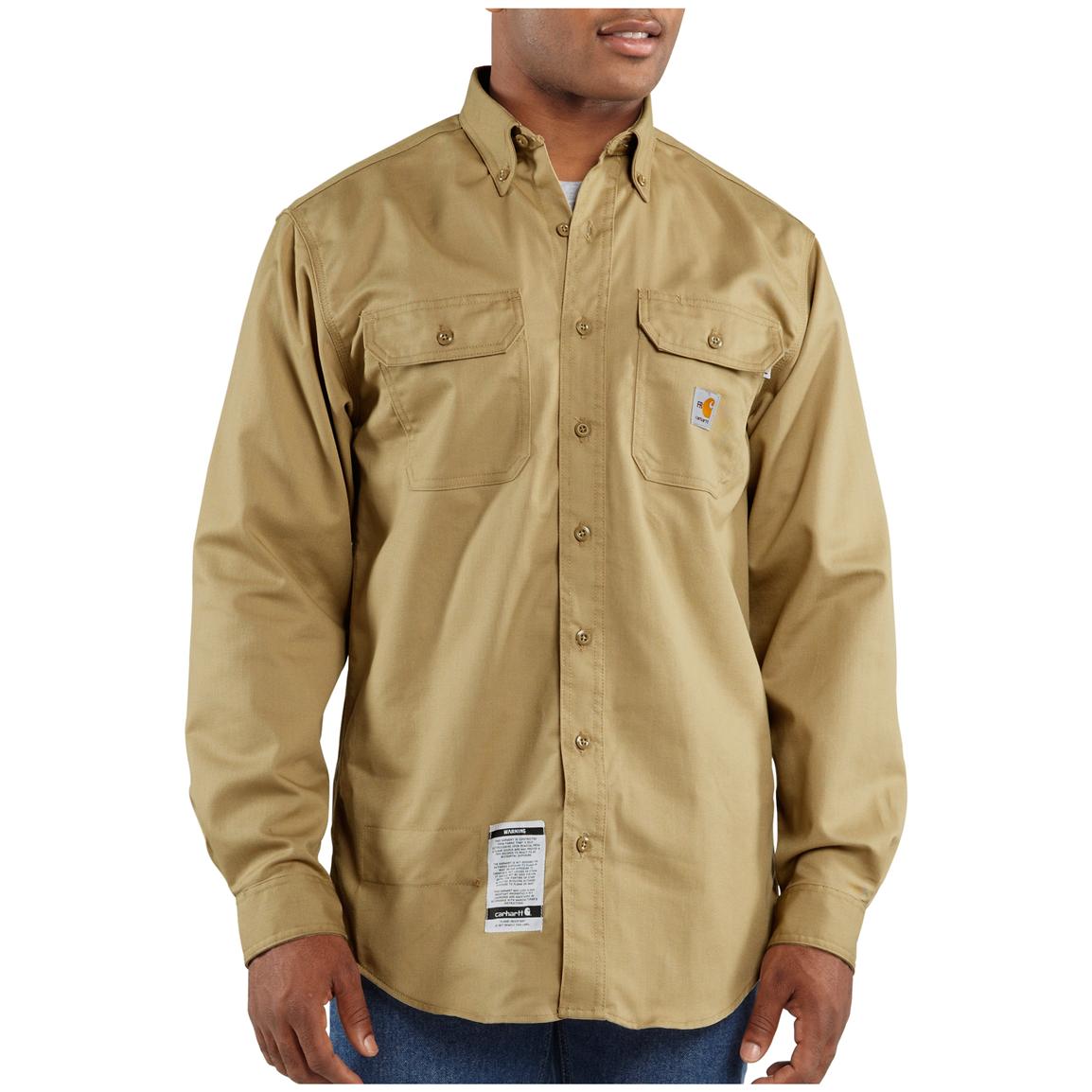 Carhartt® Flame - resistant Twill Shirt - 169981, Shirts & Polos at ...