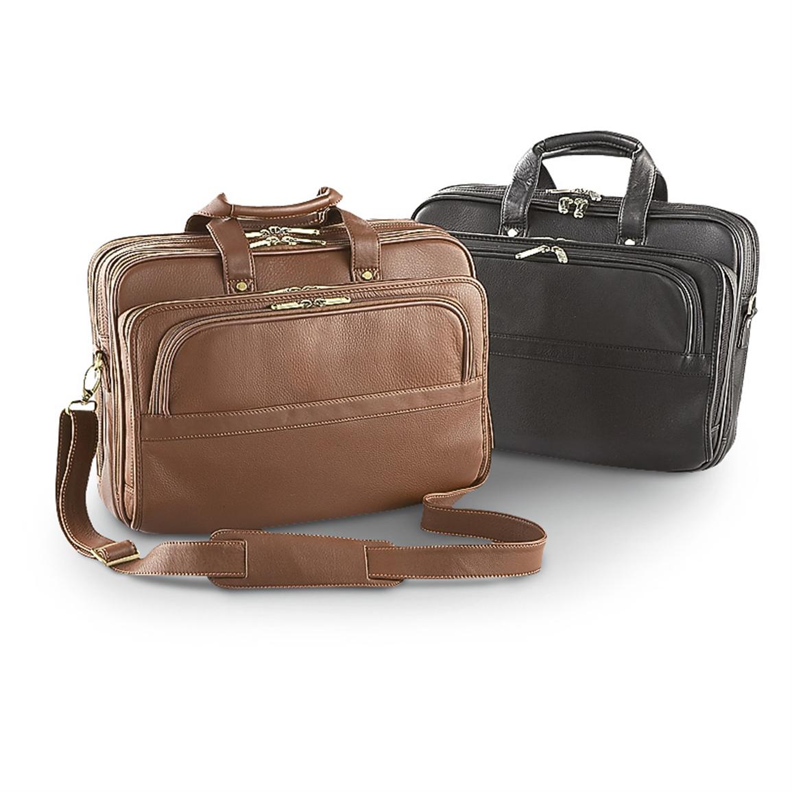 Passage 2™ Leather Organizer Briefcase 170387, Briefcases & Laptop