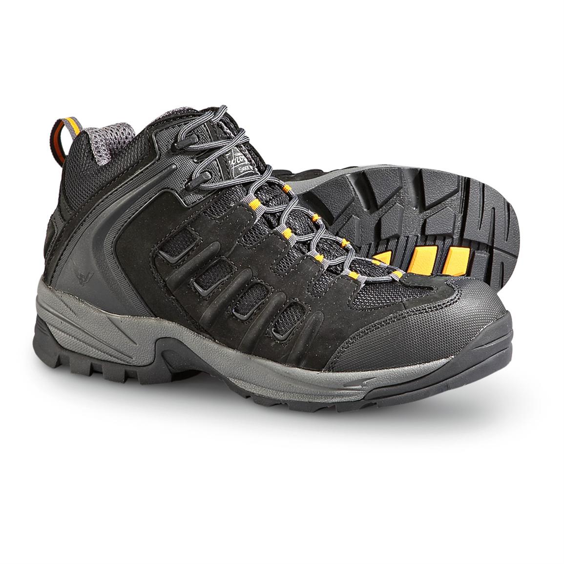 thorogood moc toe steel toe black