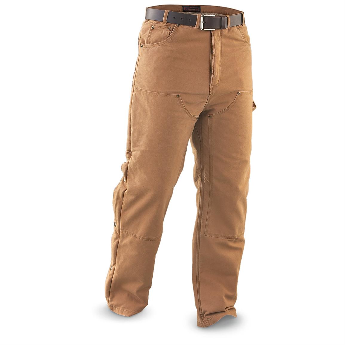 sherpa lined pants mens