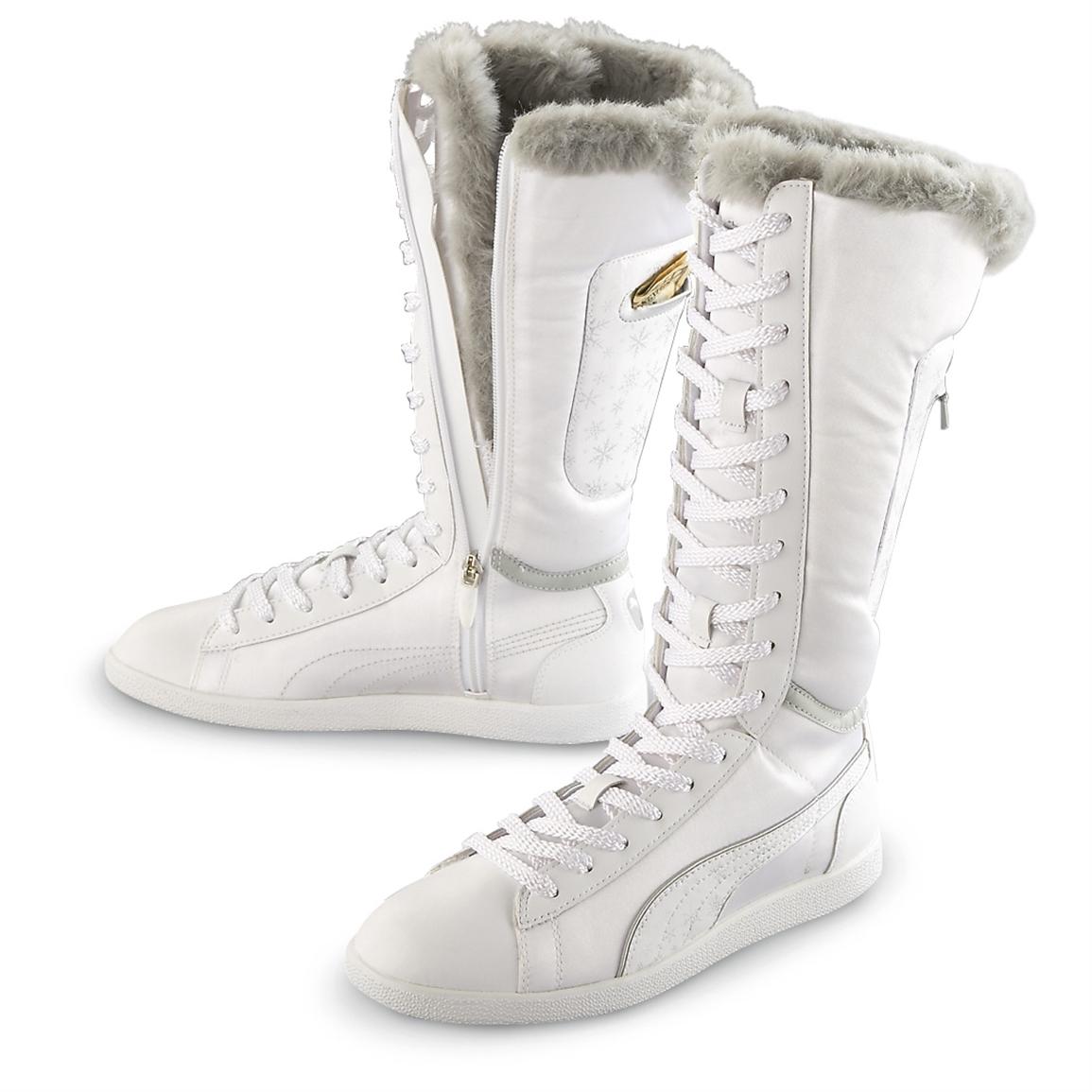 puma boots white