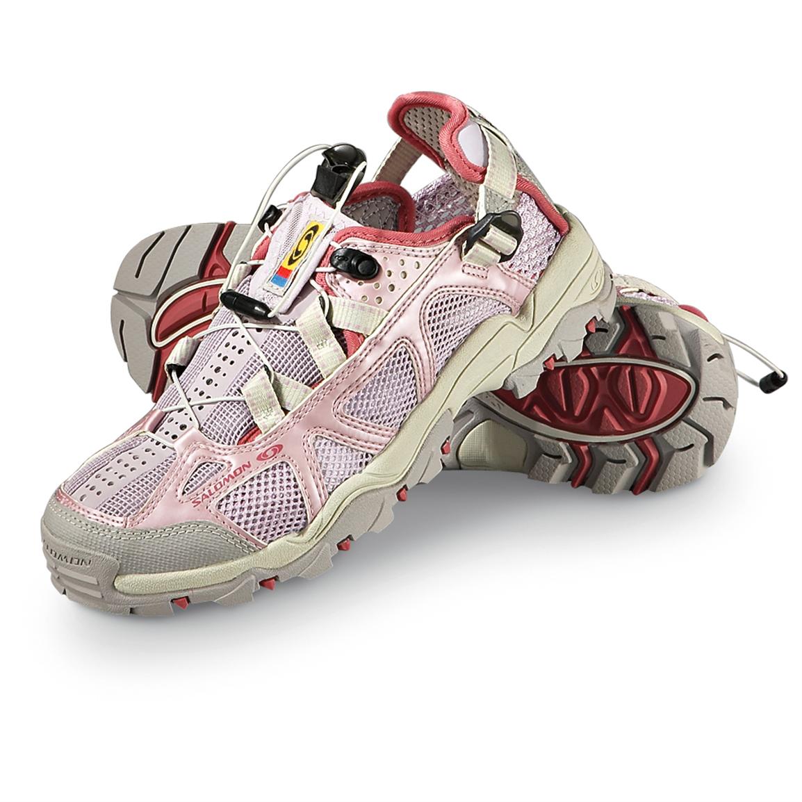 Women's Salomon® Techamphibian Water Shoes, Pink 170836, Boat & Water Shoes at Sportsman's Guide