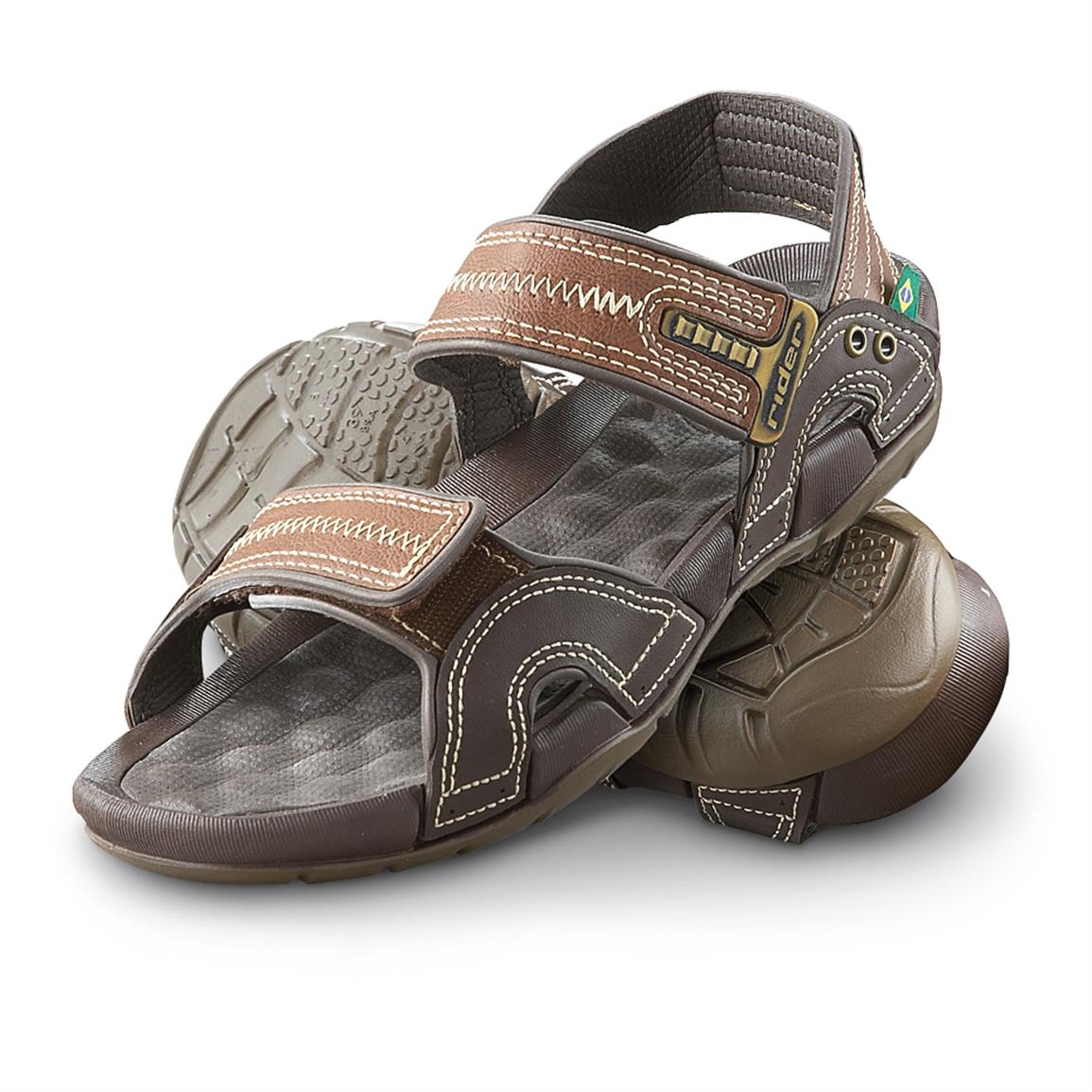  Men s  Rider  Outback Adventure Sandals  Brown 171010 Sandals  at Sportsman s  Guide