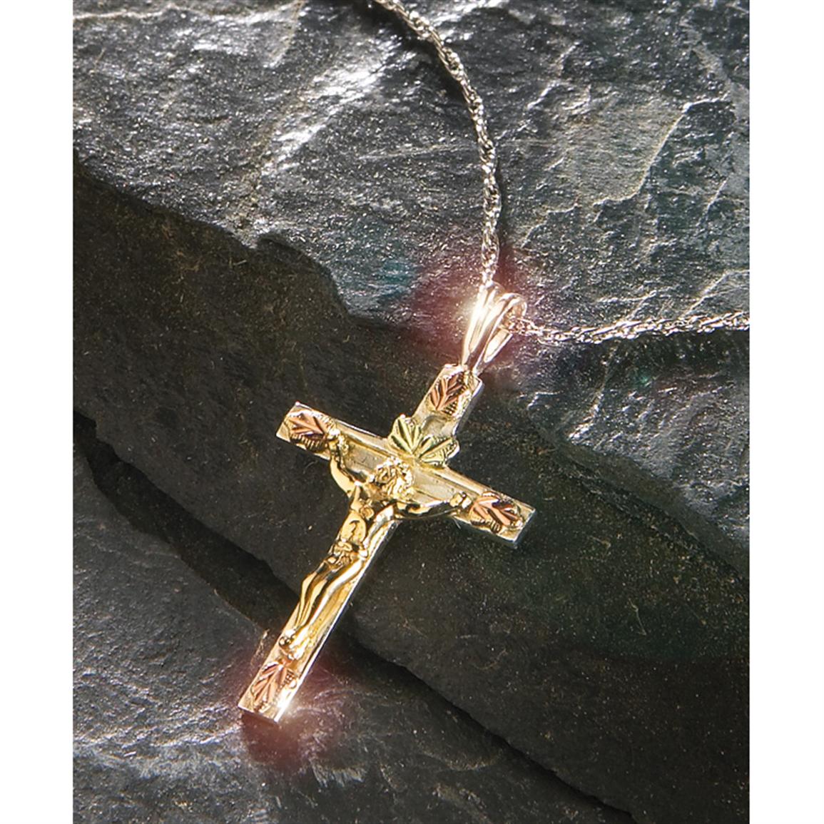 black hills gold crucifix