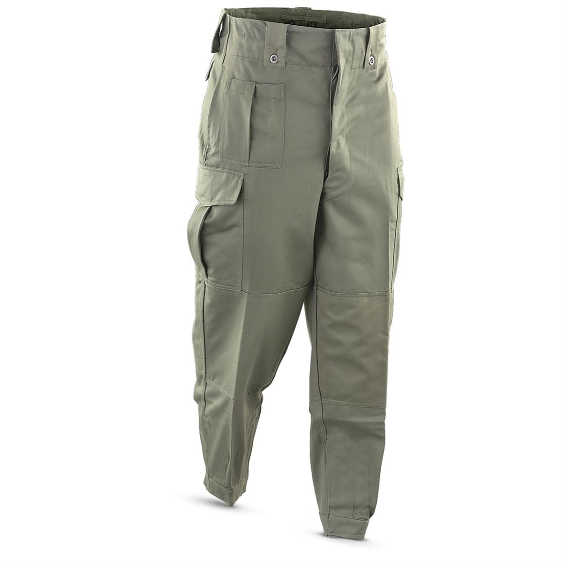 New Belgian Military M64 Pants, Olive Drab - 171706, Pants at Sportsman ...