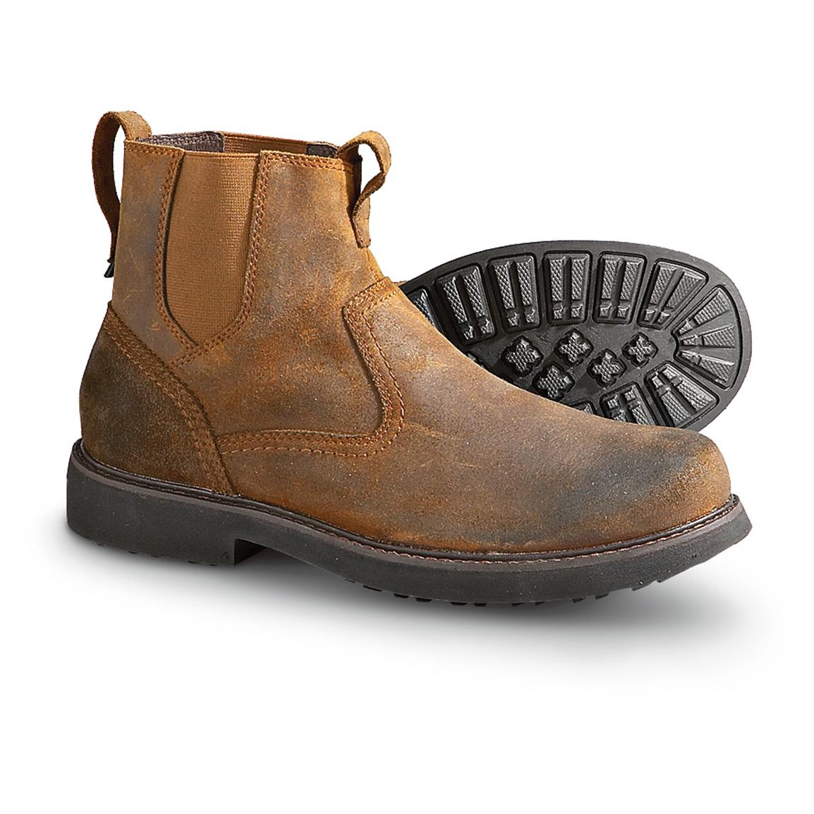wolverine boots tan