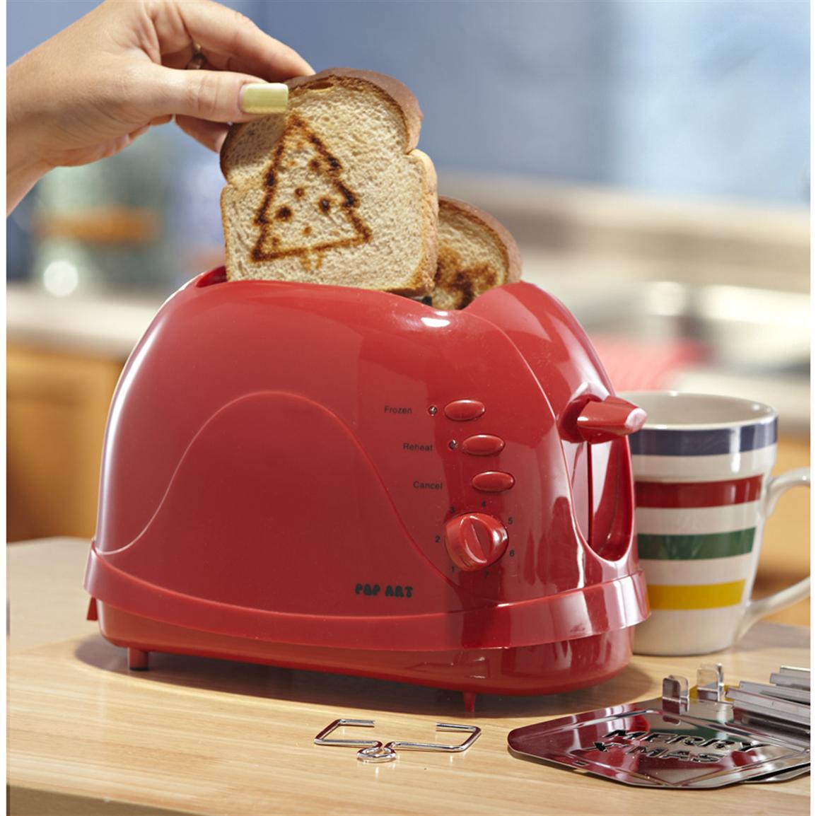 Holiday Pop  Art  Toaster  with 6  Plates  172024 Kitchen 