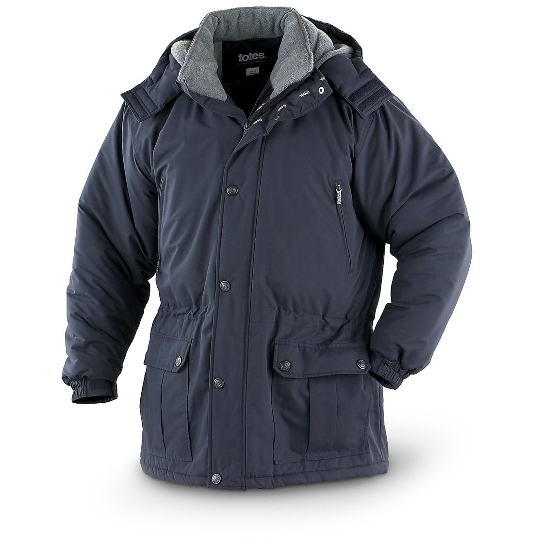 totes sherpa trim fleece jacket