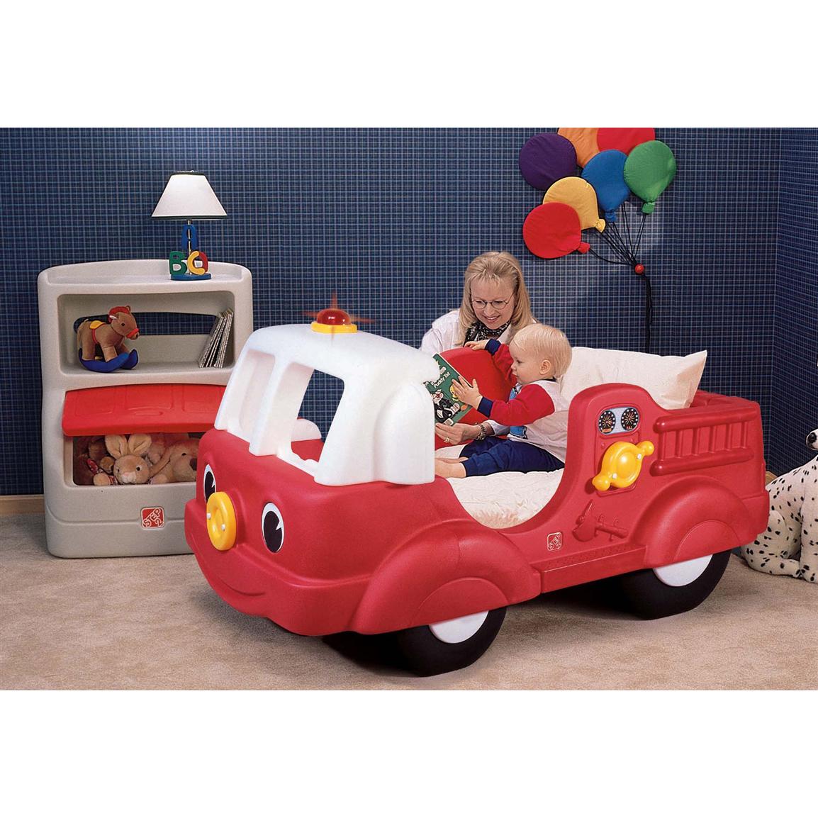 little tikes step 2 fire engine toddler bed