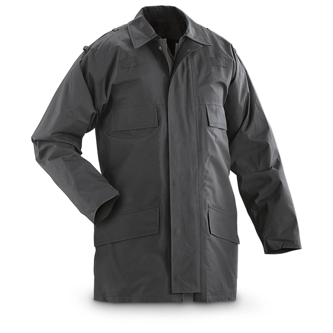 Used British Military GORE - TEX® Police Jacket, Black - 172861, Rain ...