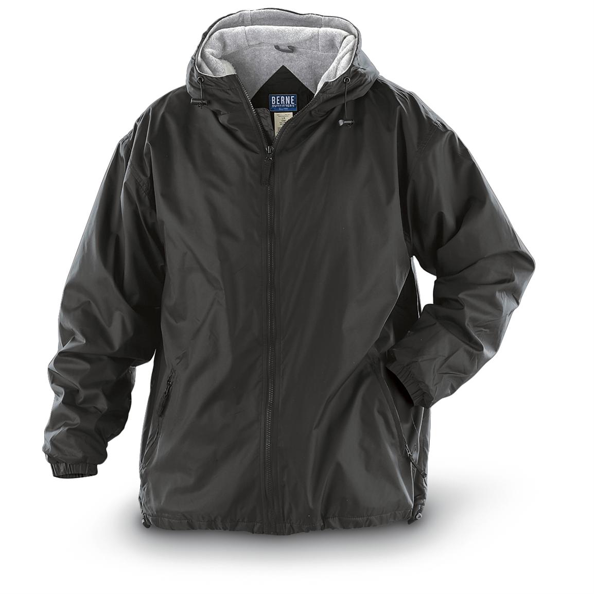 BerneÂ® Nylon Fleece Jacket - 172997, Insulated Jackets & Coats at Sportsman's Guide