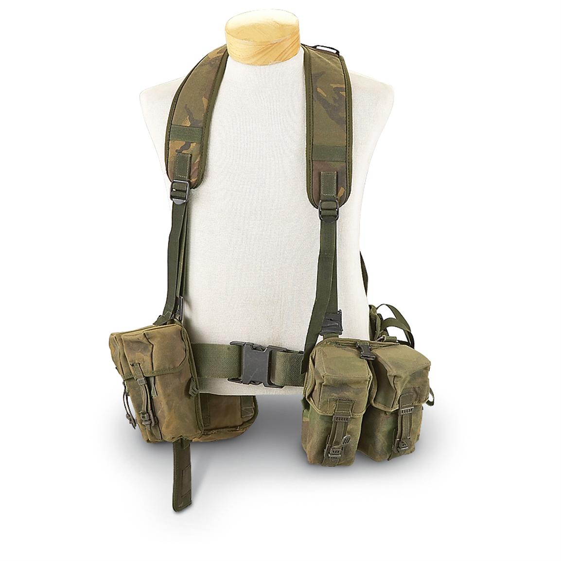 Used British Military Suspender / Pouch Set, Camo and Olive Drab ...