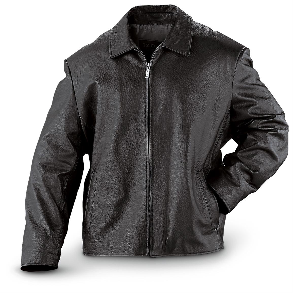 IZOD® Multimedia Bomber Jacket, Black - 173320, Insulated Jackets ...