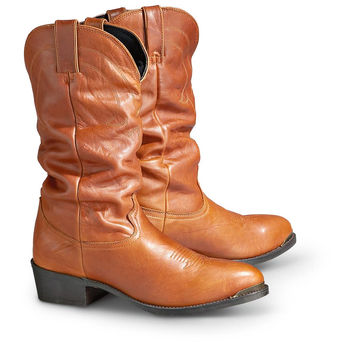 Men's Road Wolf™ Slouch Boots, Rust - 173831, Cowboy & Western Boots at ...