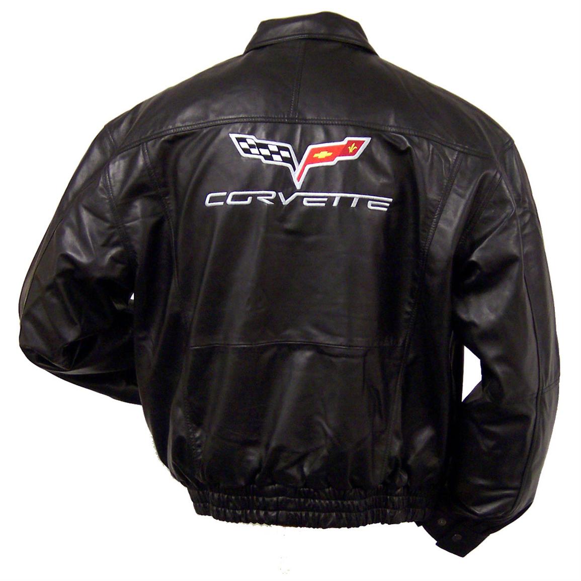 Men's Corvette® Embroidered Bomber Jacket - 175088, Uninsulated Jackets ...