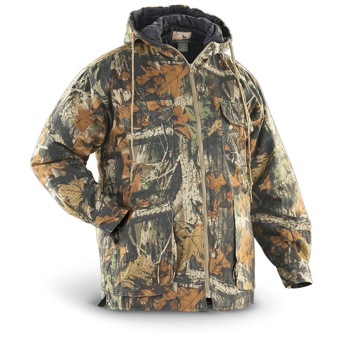 Ranger® Insulated Hooded Camo Jacket - 175583, Camo Jackets at ...