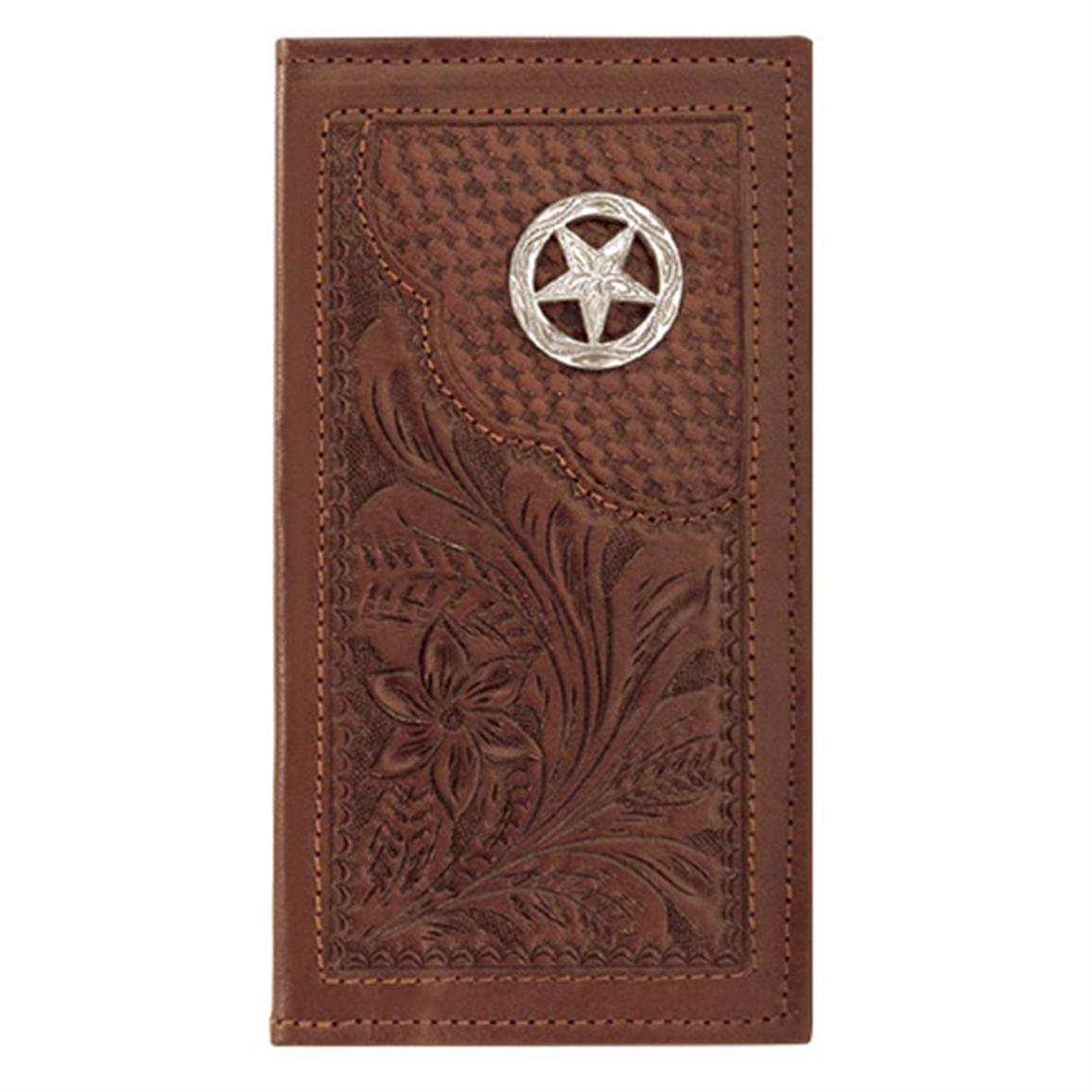 American West® Rodeo Leather Wallet, Mahogany - 175824, Wallets at Sportsman&#39;s Guide