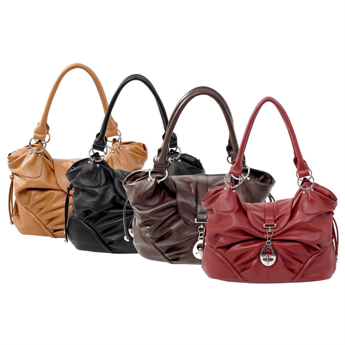 Parinda Sweet Pea Synthetic Leather Tote 175882 Purses Parinda Sweet Pea Synthetic Leather Tote