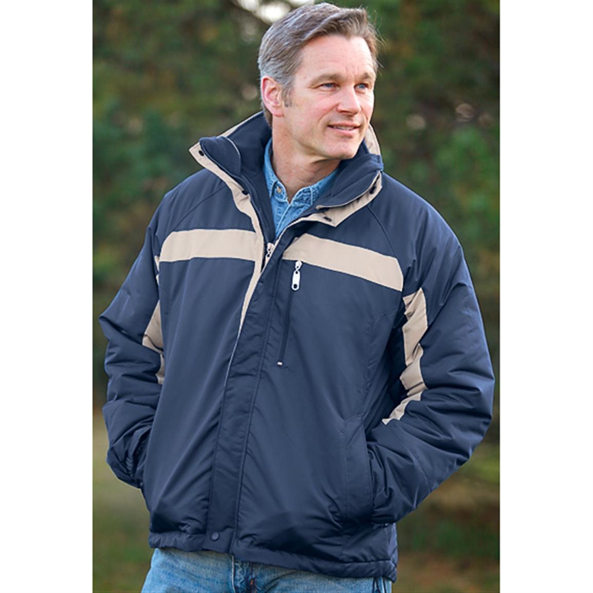 Totes® 4 in 1 Jacket, Navy 176204, Insulated Jackets & Coats at