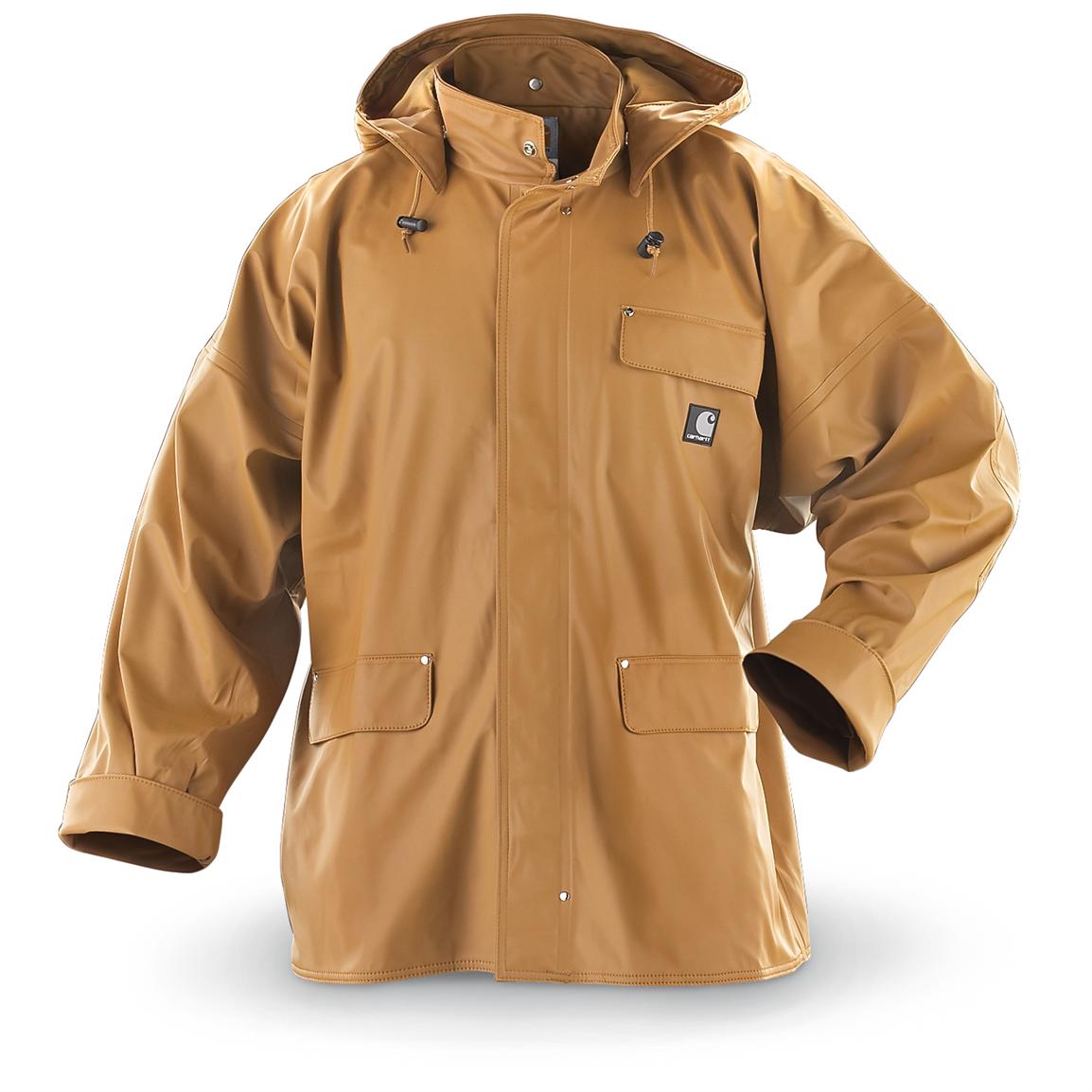 Carhartt® Work - Flex® Jacket, Brown - 176376, Rain Jackets & Rain Gear ...