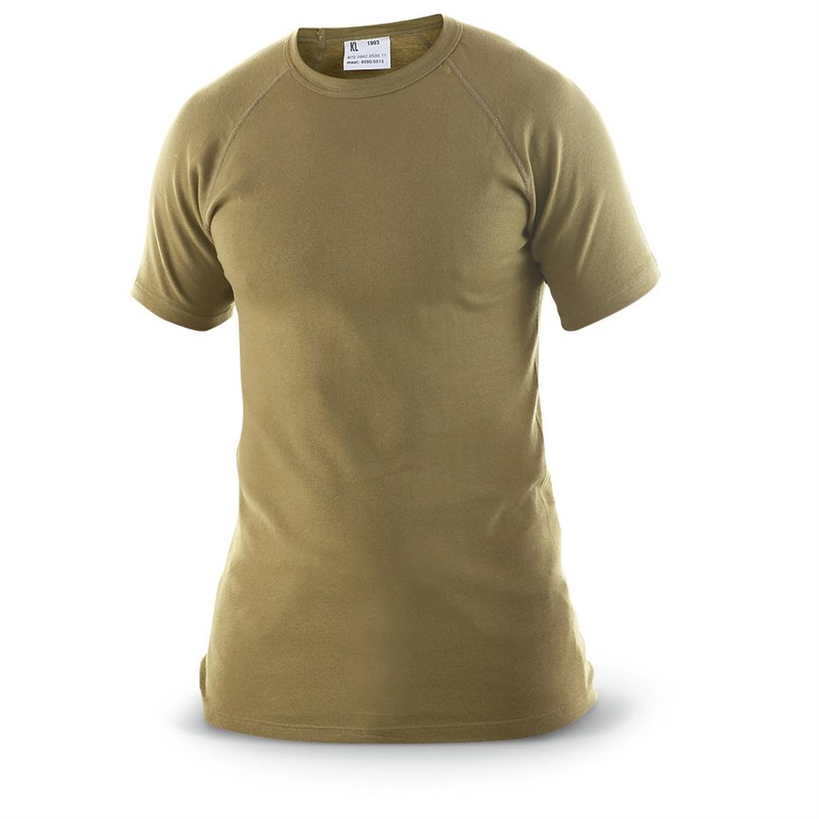 5 New Dutch Military Undershirts, Olive Drab - 176914, Military ...