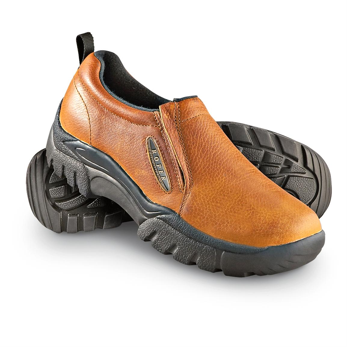 Men's Roper® Performance Sport Slip - ons, Tan - 176995, Casual Shoes ...