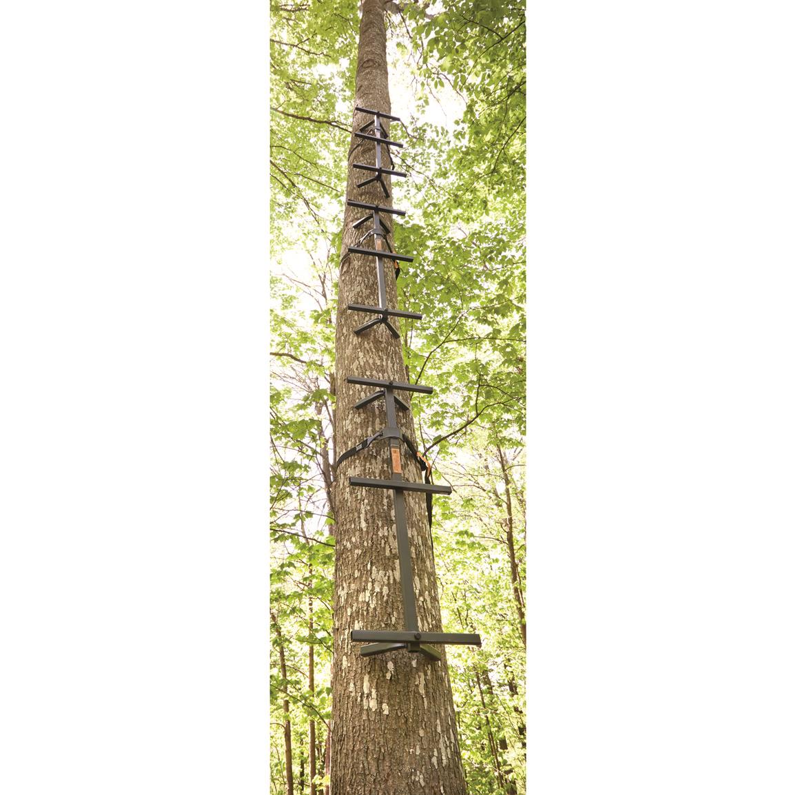 Hunting Tree Stand Climbing Sticks 25' Ladder Sturdy Reliable Holds 300lbs Steel 