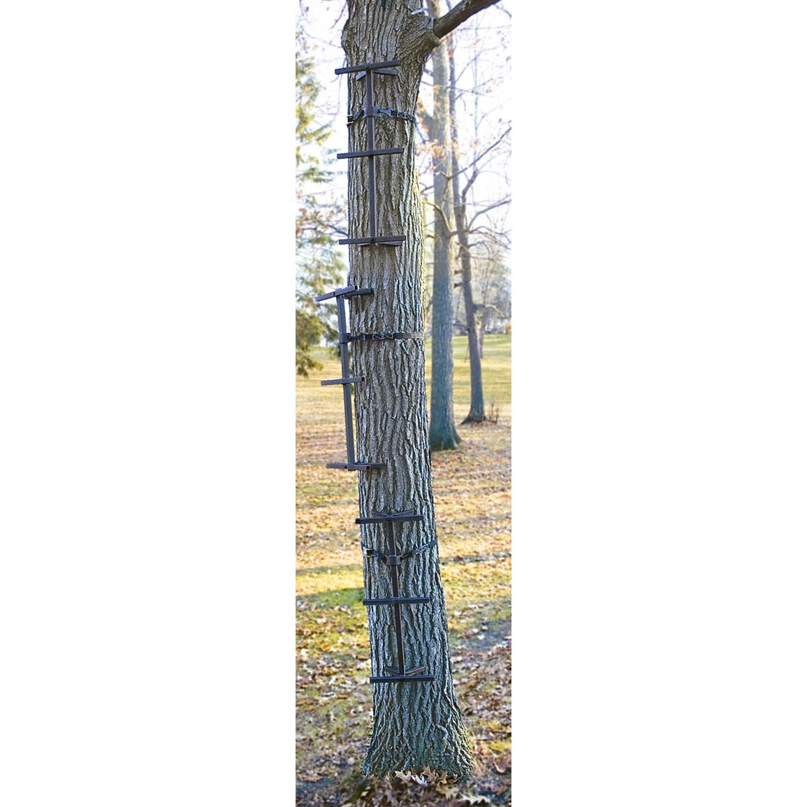 thumbnail image 2 of Guide Gear 25-Foot Full Step Climbing Sticks – 5-Section Deer Hunting Tree Ladder, Steel, 300lb Capacity 2 of 3