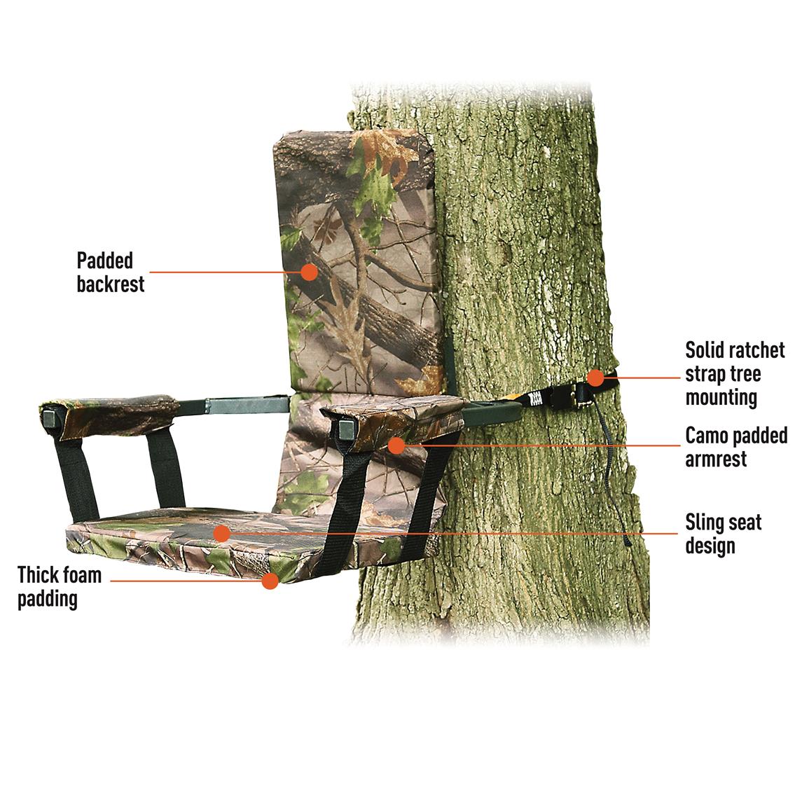 Guide Gear Deluxe Tree Stand Seat - 177441, Tree Stand Accessories at