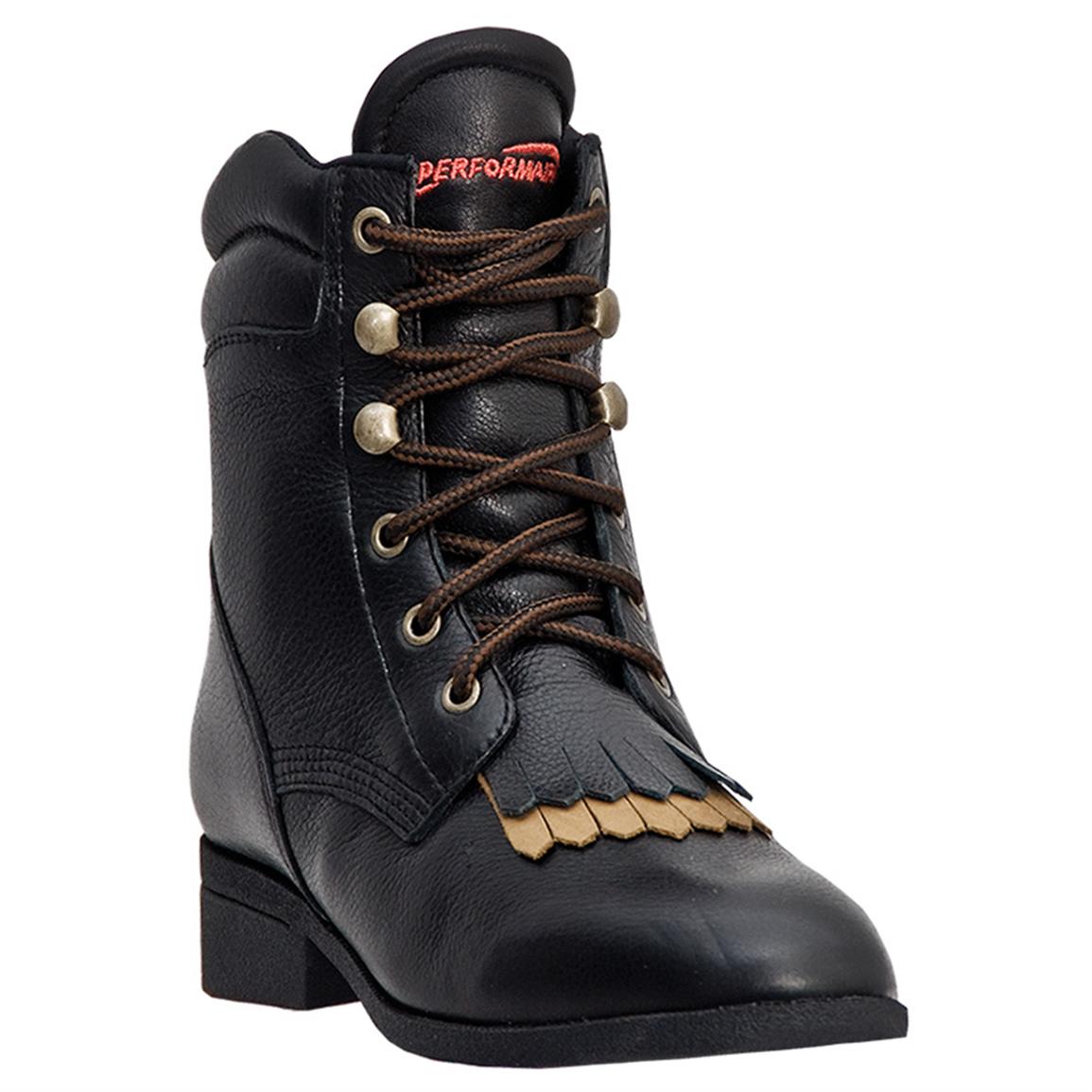 Performair Stepper Boots, Black 